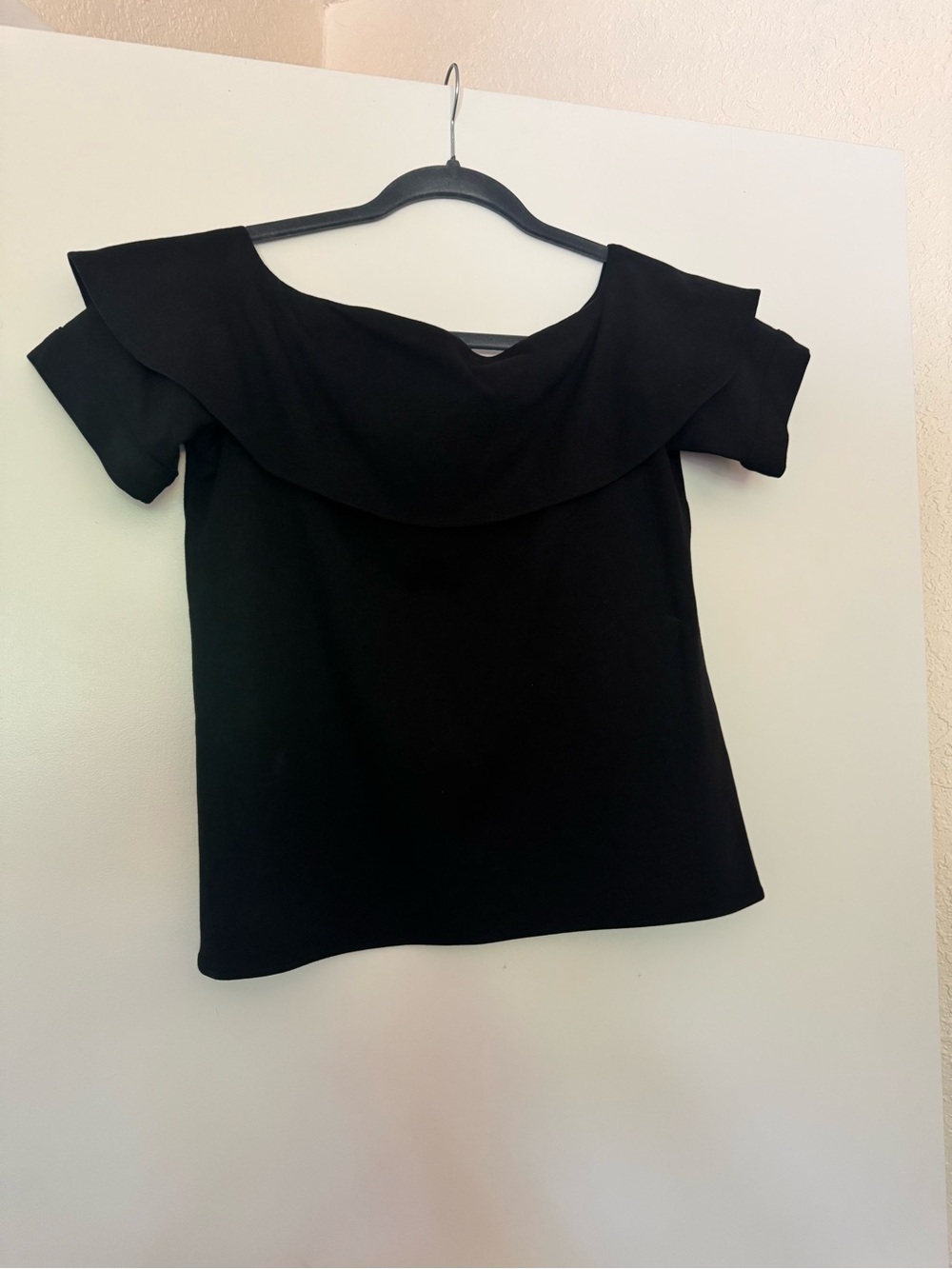 Ann Taylor Black Off-Shoulder Women's Top - Classic Elegant Style SP
